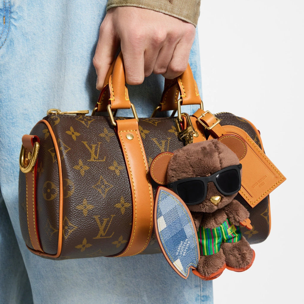 LV Louis Bear Surf Bag Charm
