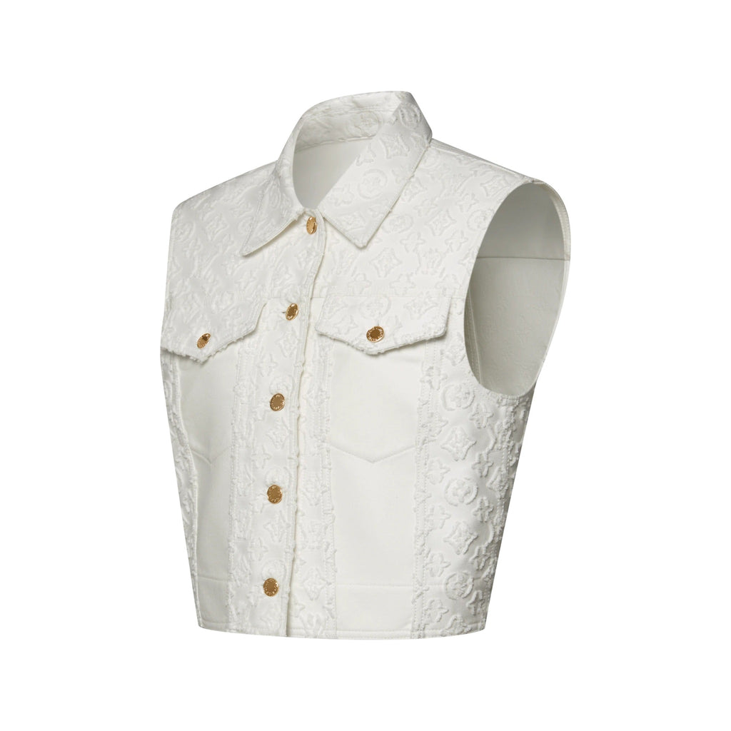 Sleeveless Monogram Fil Coupé Jacket