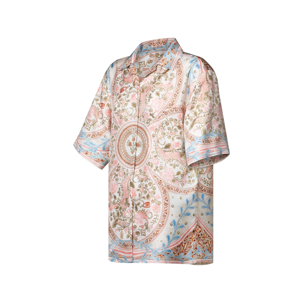 Flower Foulard Short-Sleeved Shirt