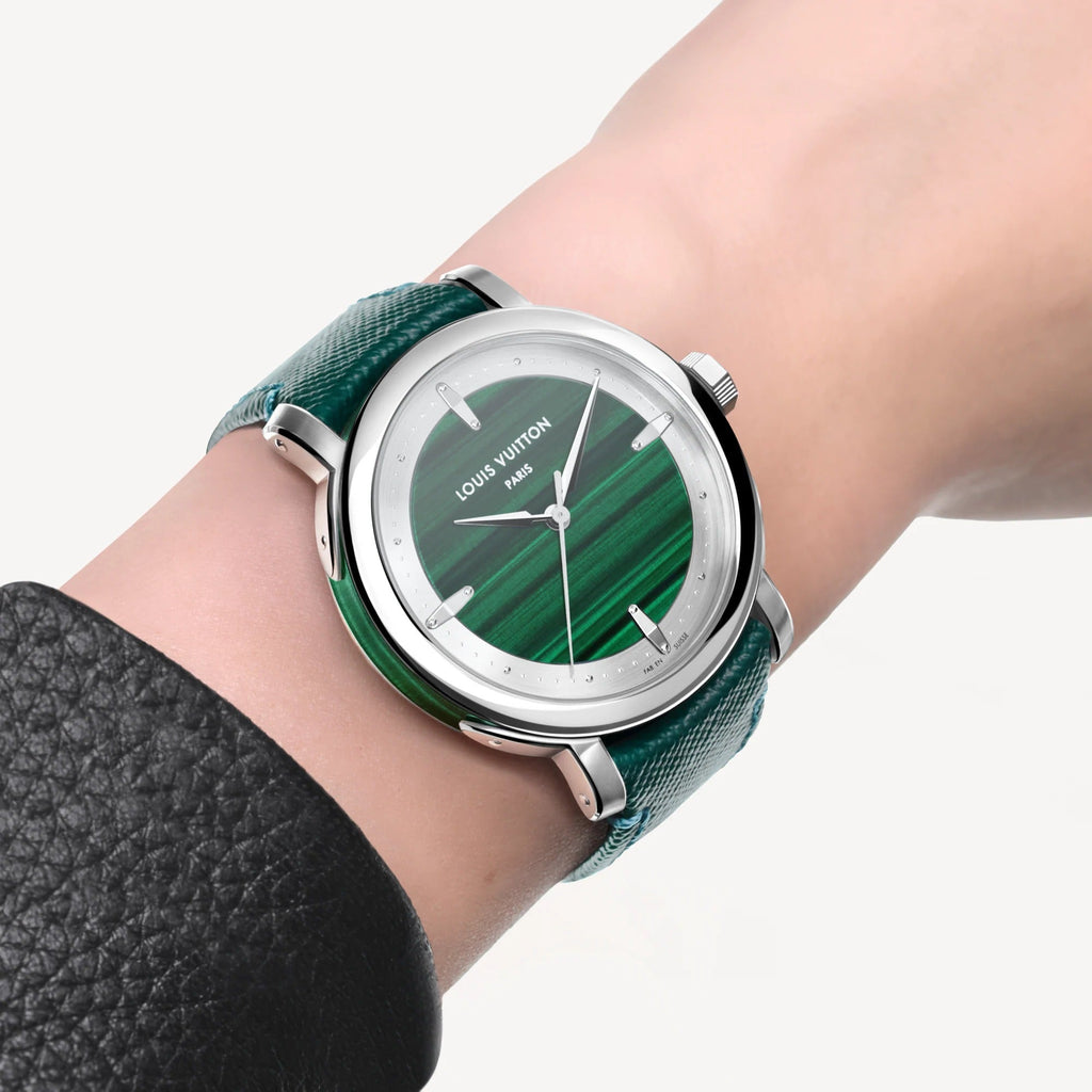 Louis Vuitton Escale, Automatic, 40mm, Platinum and malachite