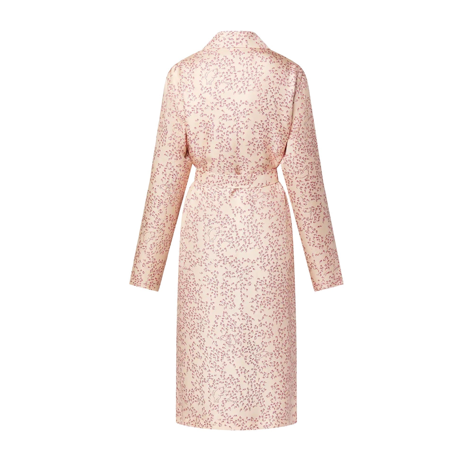 Cat-and-Mouse Print Robe