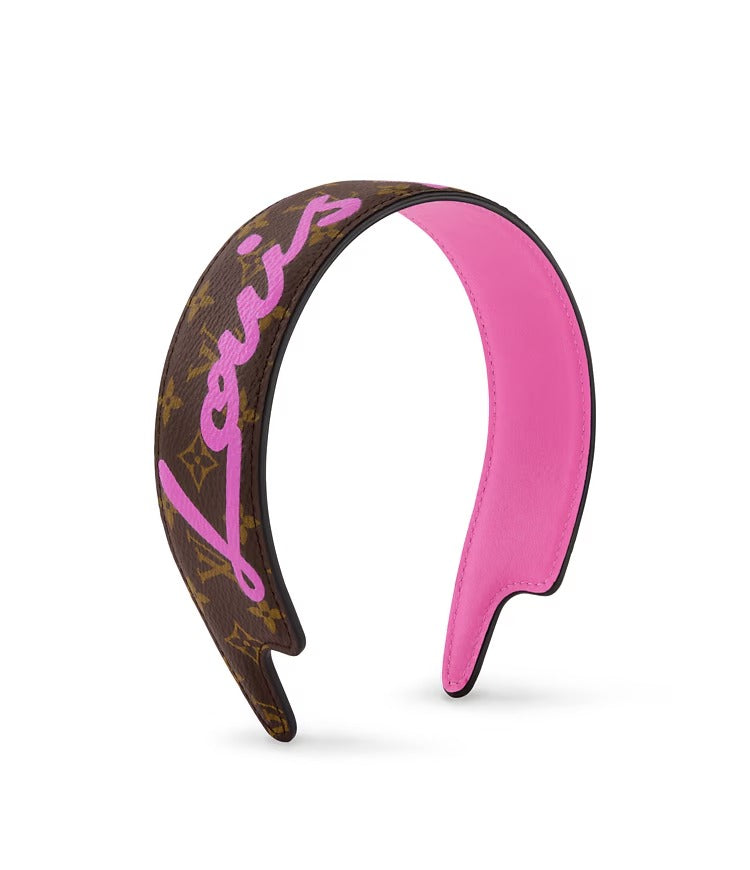 LV Script Headband