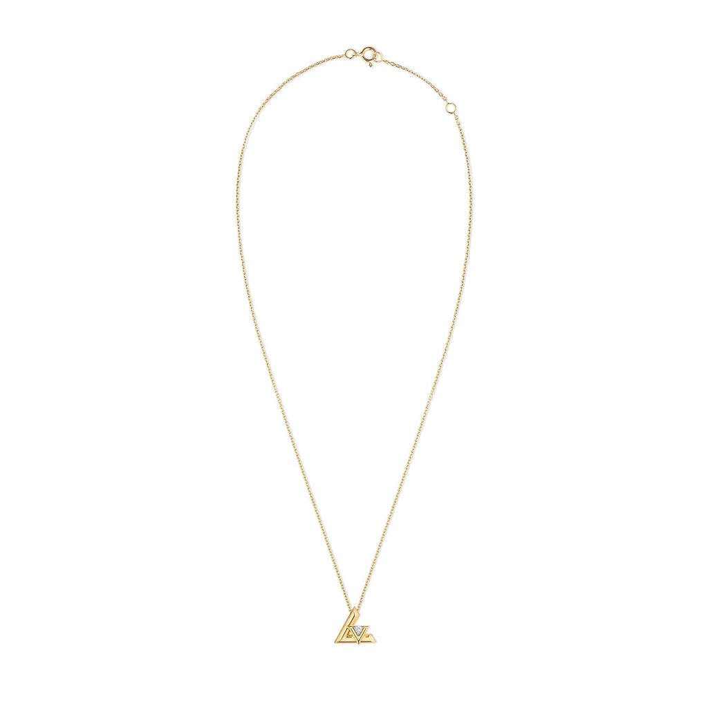 LV Volt One Large Pendant, Yellow Gold And Diamond