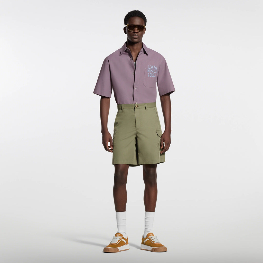 Technical Cotton Cargo Shorts