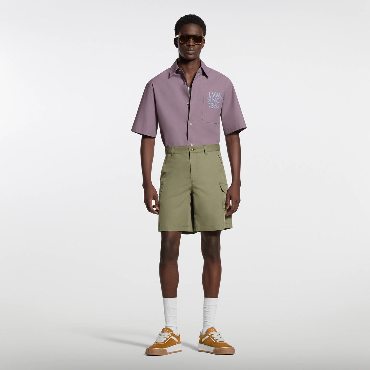 Technical Cotton Cargo Shorts