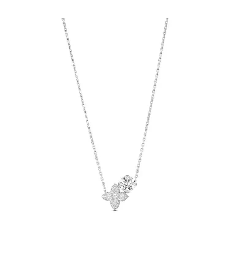 LV Diamonds Double Pendant, Round Brilliant cut
