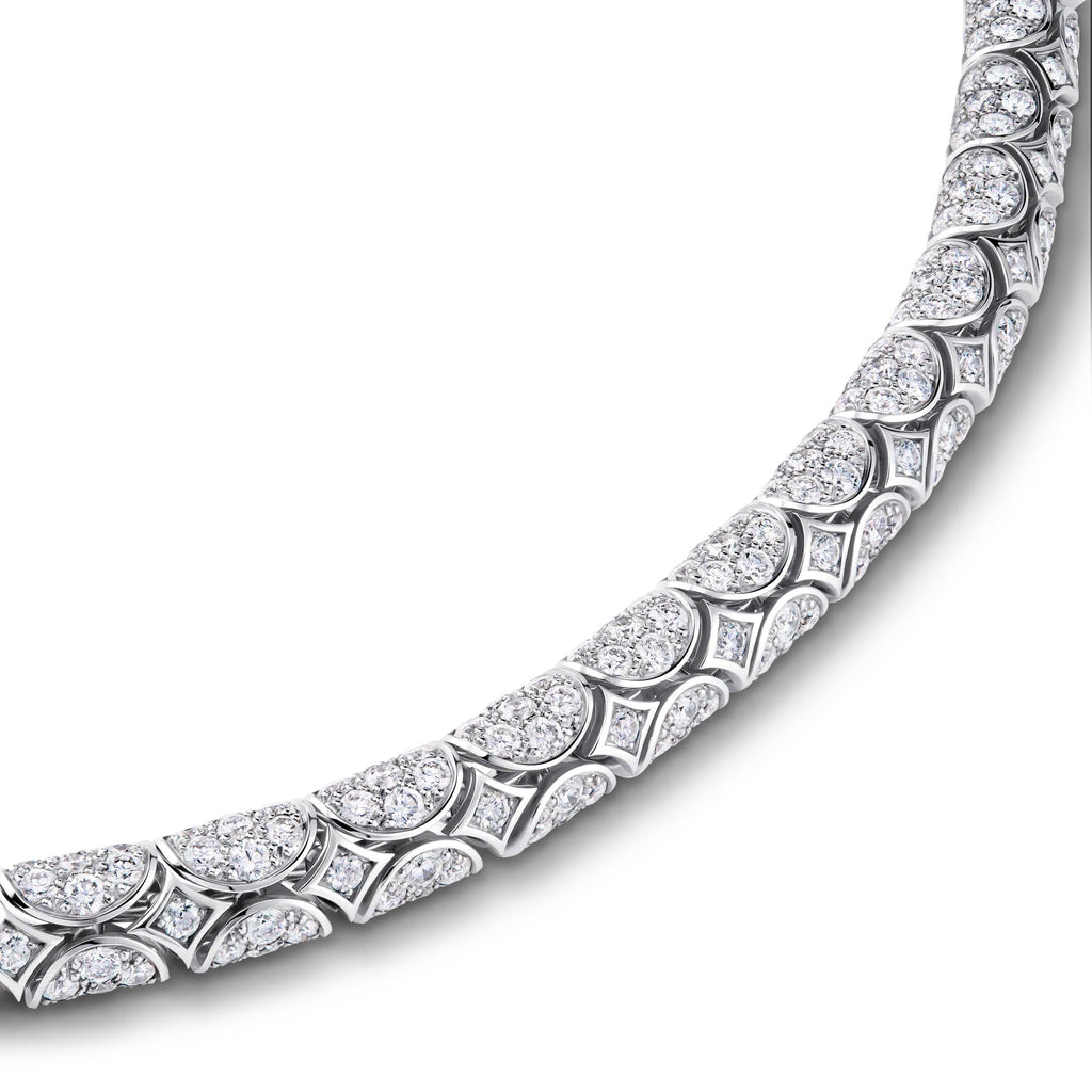 Galaxie Necklace, White Gold and Diamonds