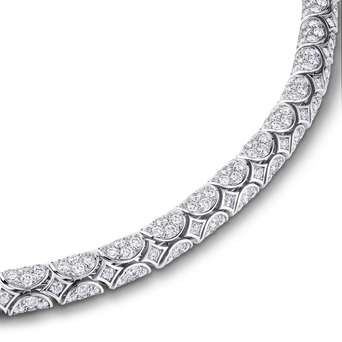 Galaxie Necklace, White Gold and Diamonds