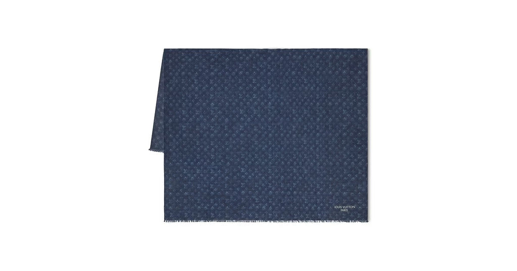 Washed Monogram Ghost Stole