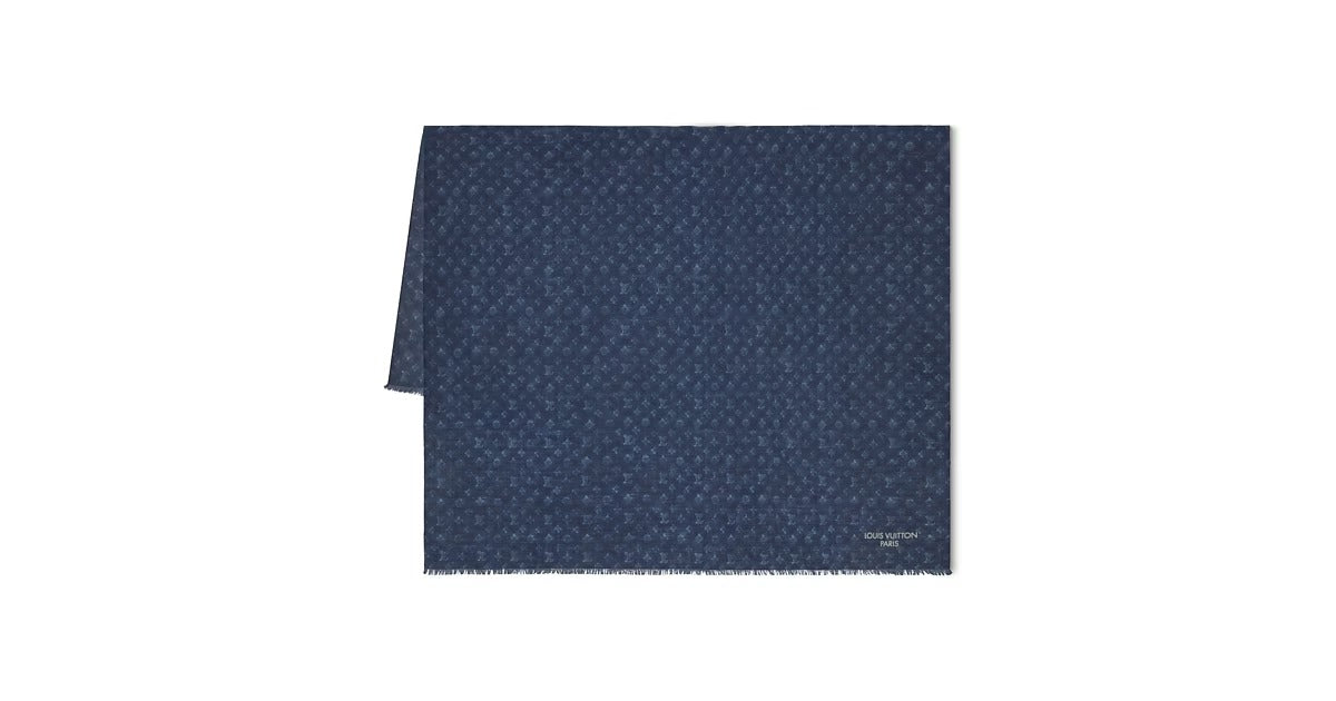 Washed Monogram Ghost Stole