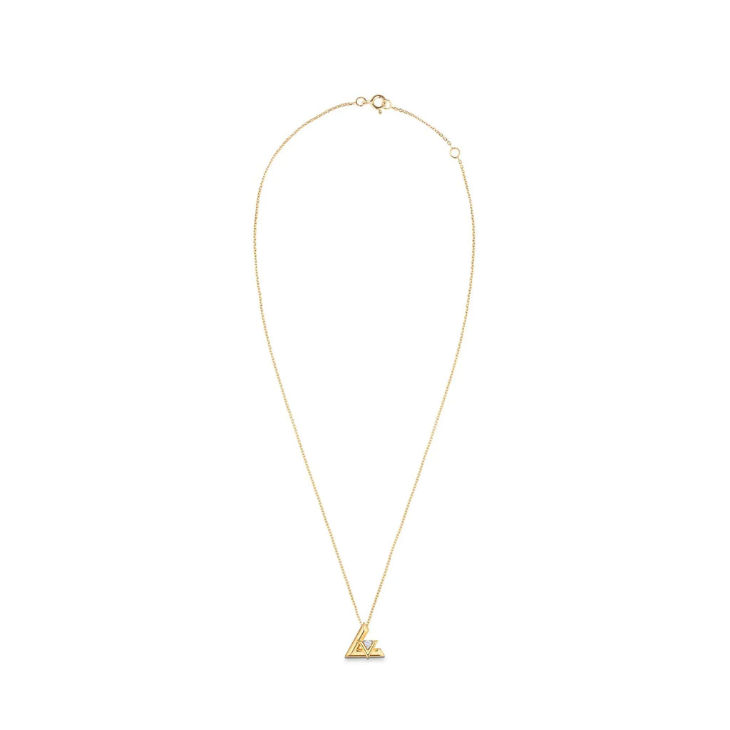 LV Volt One Small Pendant, Yellow Gold And Diamond