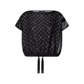 Monogram Lined Mesh Top