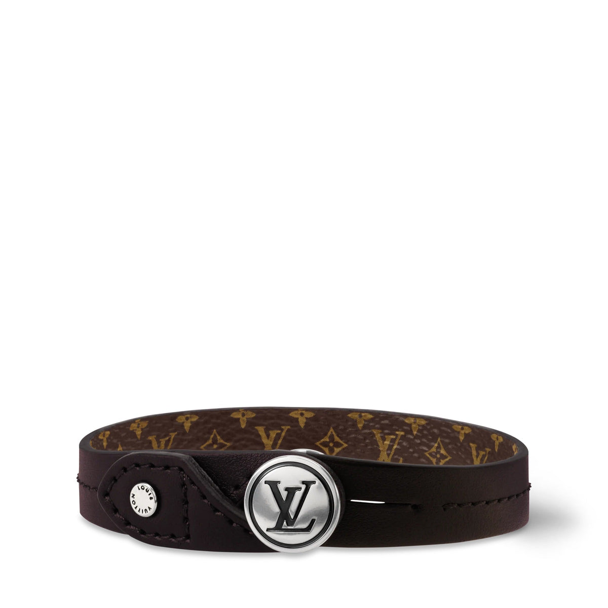 LV Studs Leather Bracelet