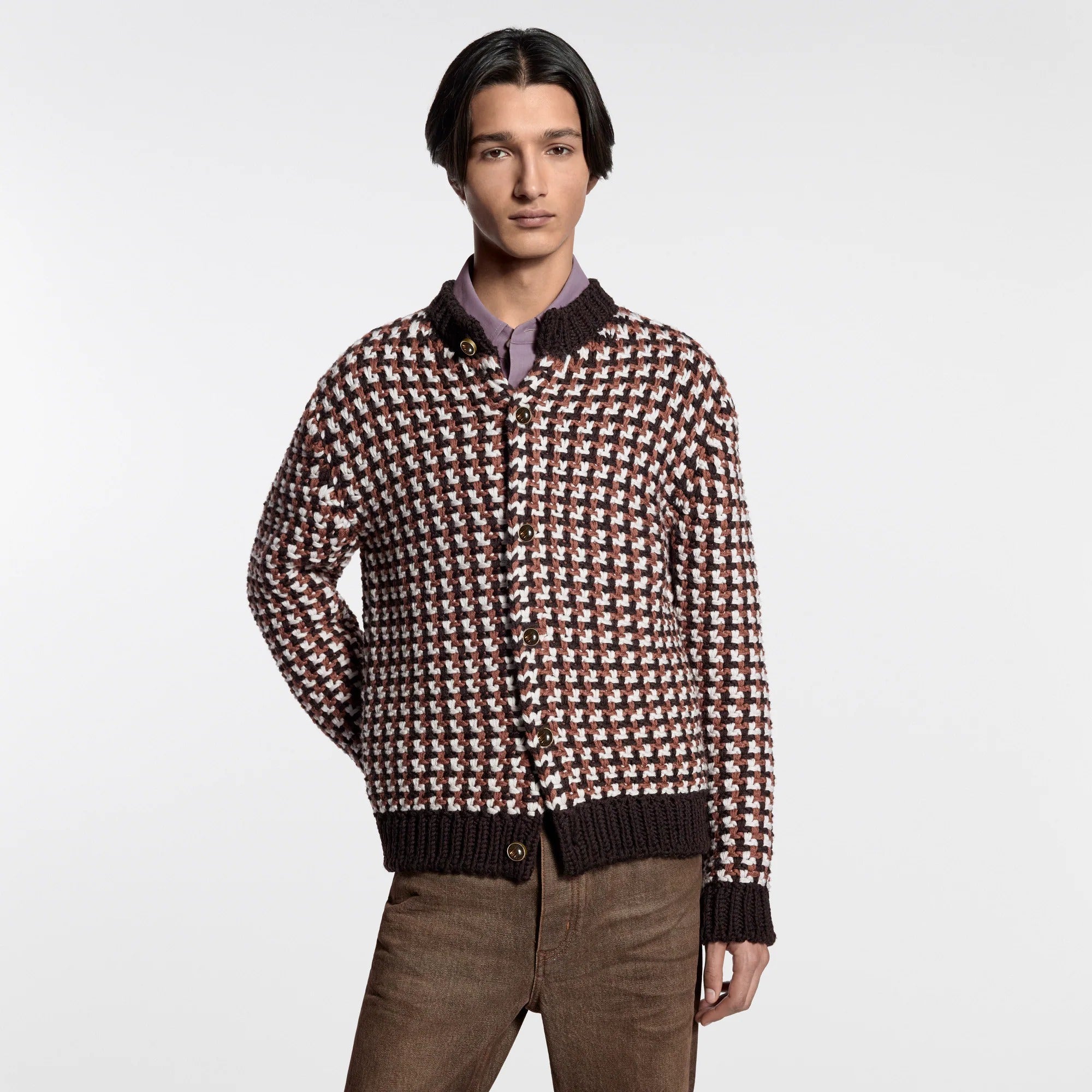Chunky Knit Wool Cardigan