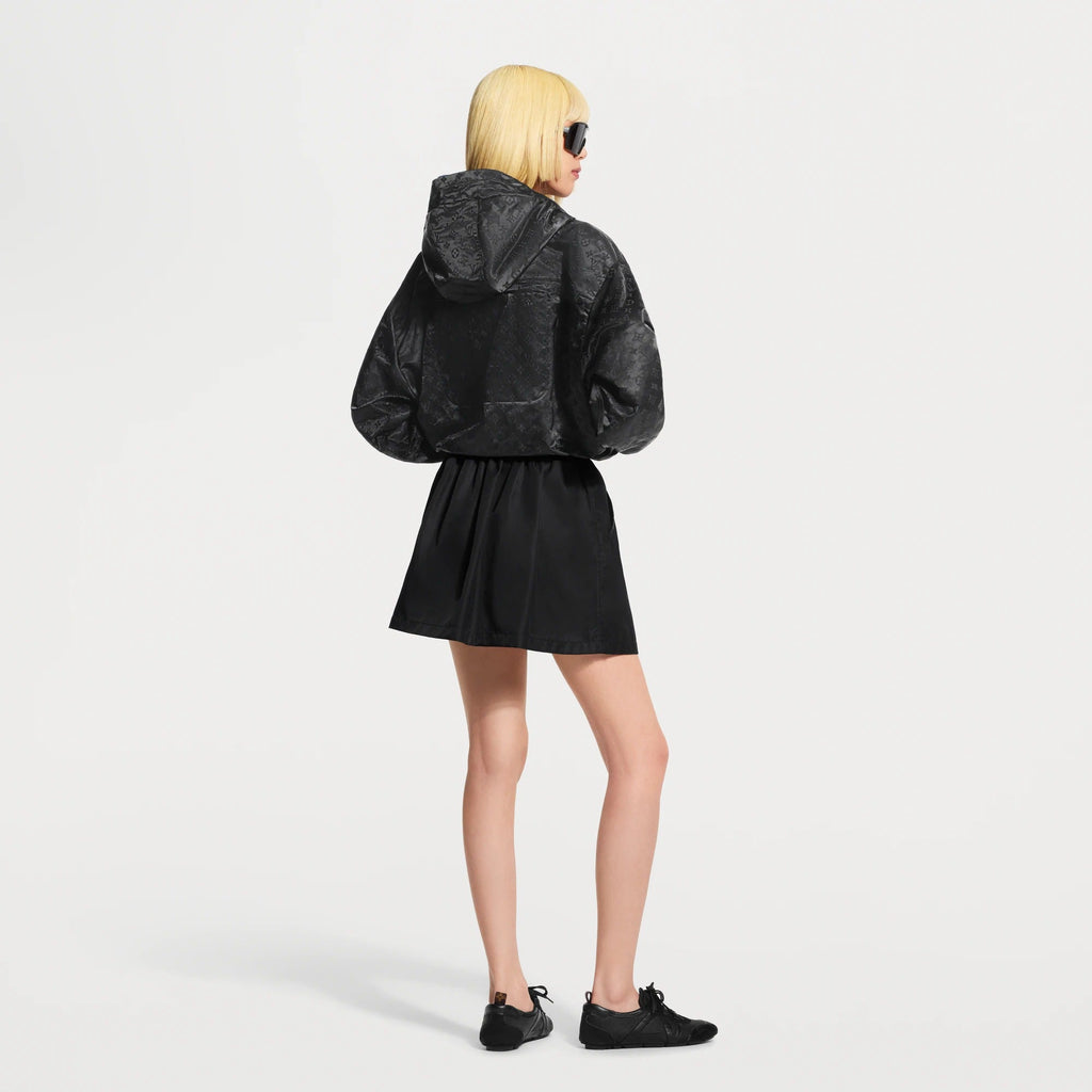 Leather Insert Mini Skirt