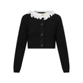 Ruffle Collar Cardigan