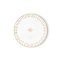 Set Of 2 Dessert Plates Monogram Flower Tile