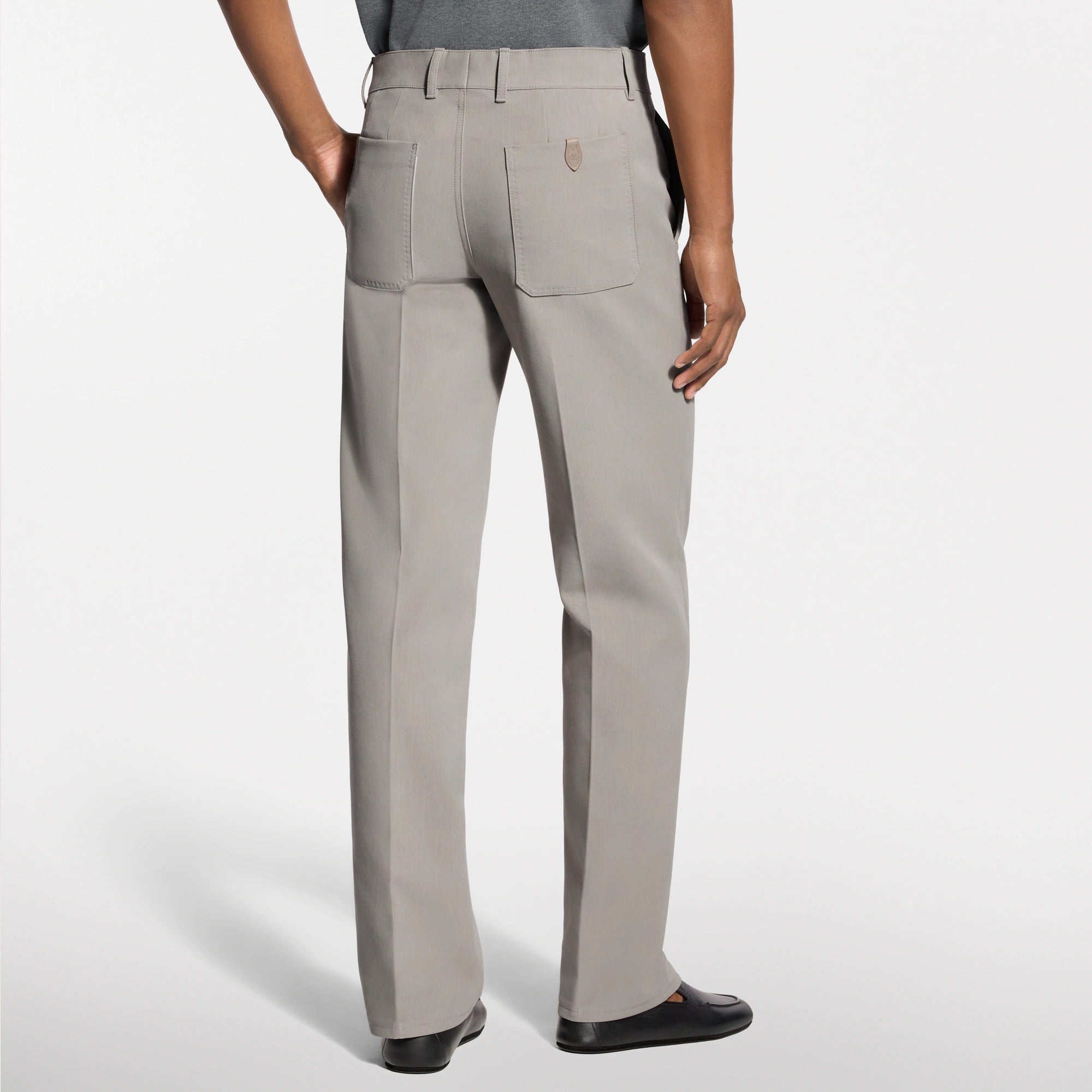 Cotton-Silk Casual Pants