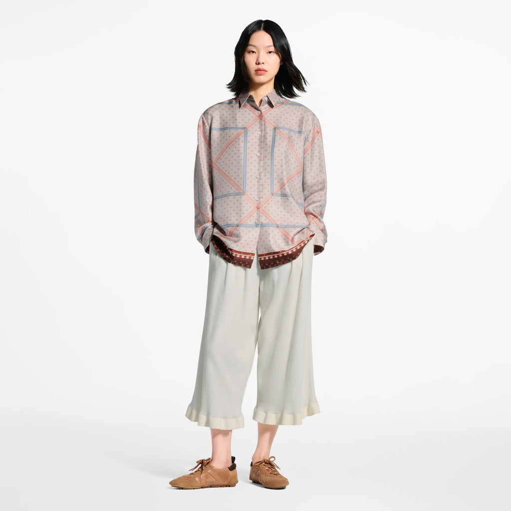 Trunk Print Silk Shirt