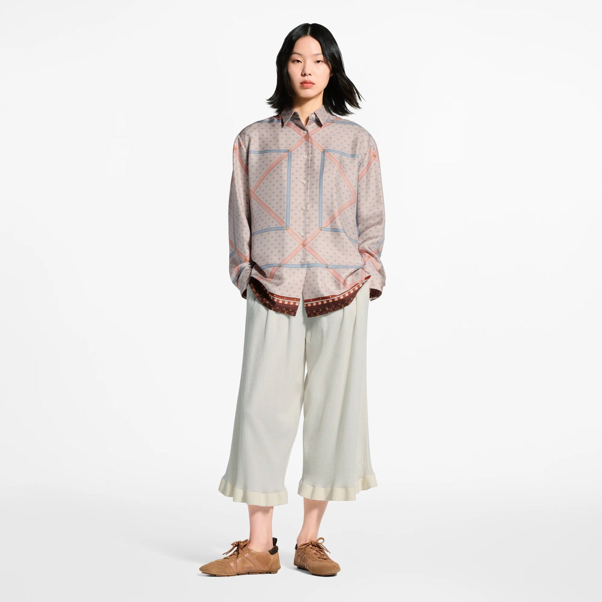 Trunk Print Silk Shirt