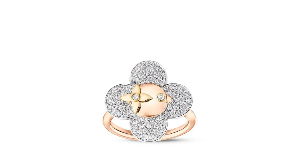 Vivienne Ring, 3 Golds and Diamonds