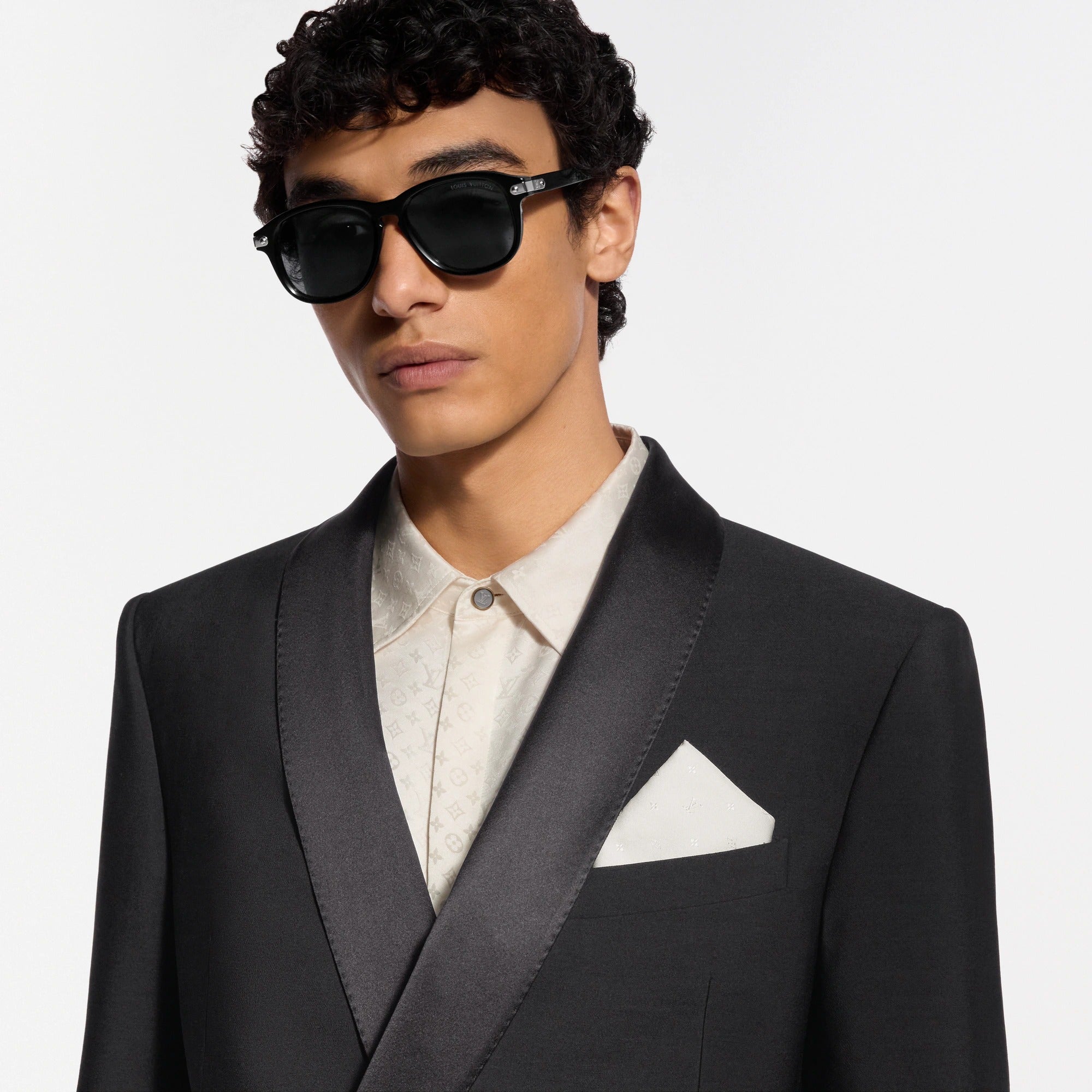 Mini Monogram Spaced Out Pocket Square