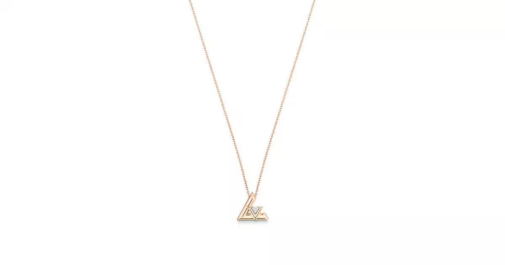 LV Volt One Small Pendant, Pink Gold And Diamond