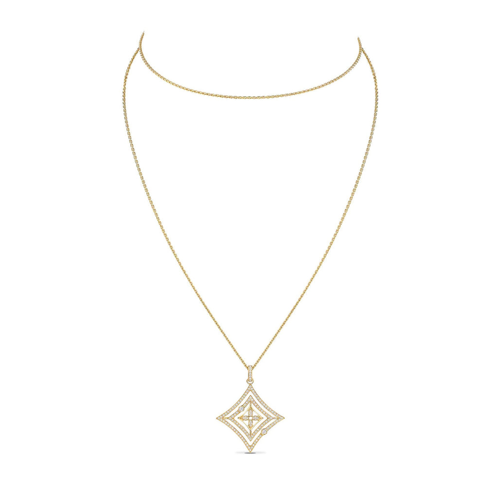 Idylle Blossom Medallion, Yellow Gold And Diamonds