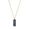 Les Gastons Vuitton Small Tag Pendant, Yellow Gold and Blue Titanium