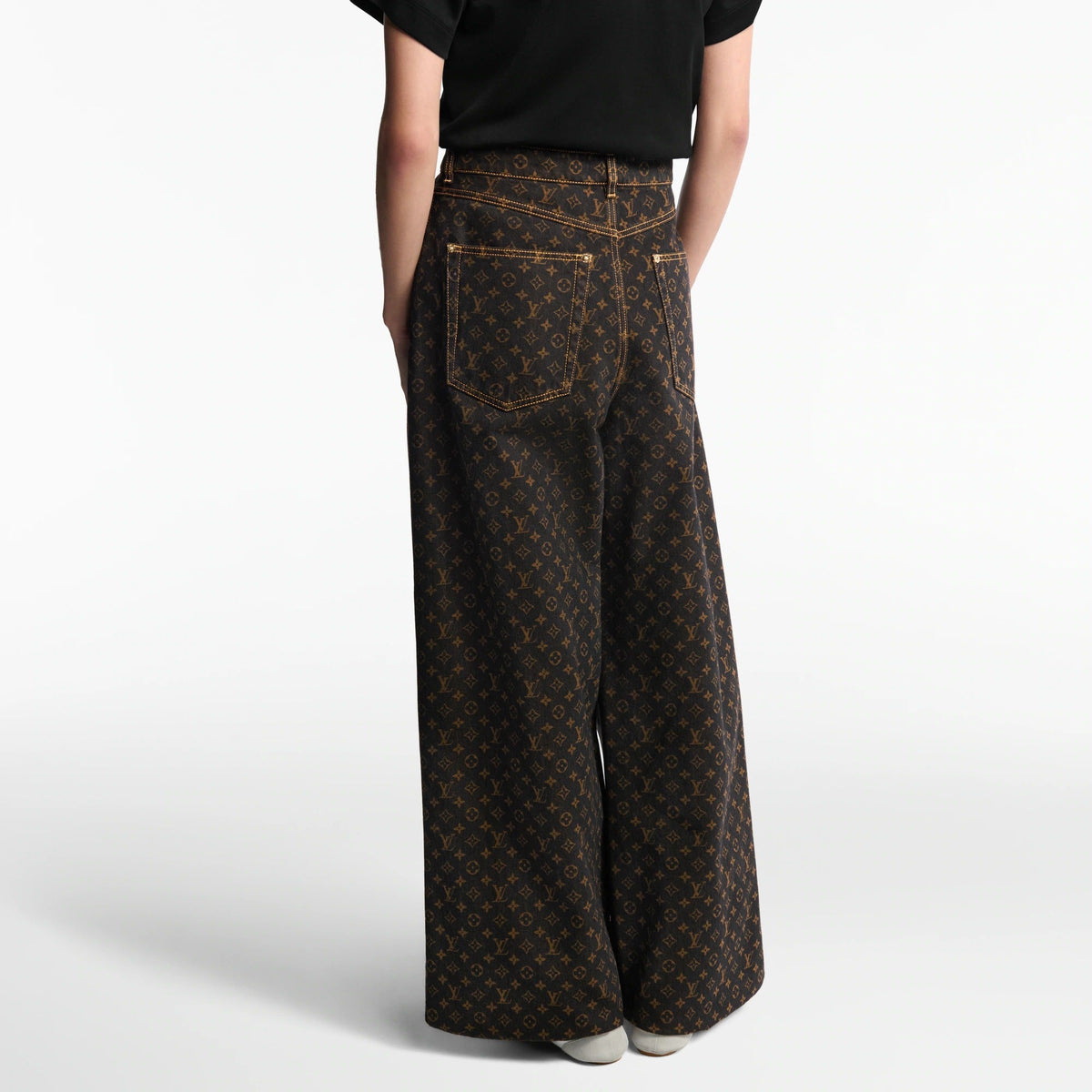 Monogram Straight-Cut Jeans