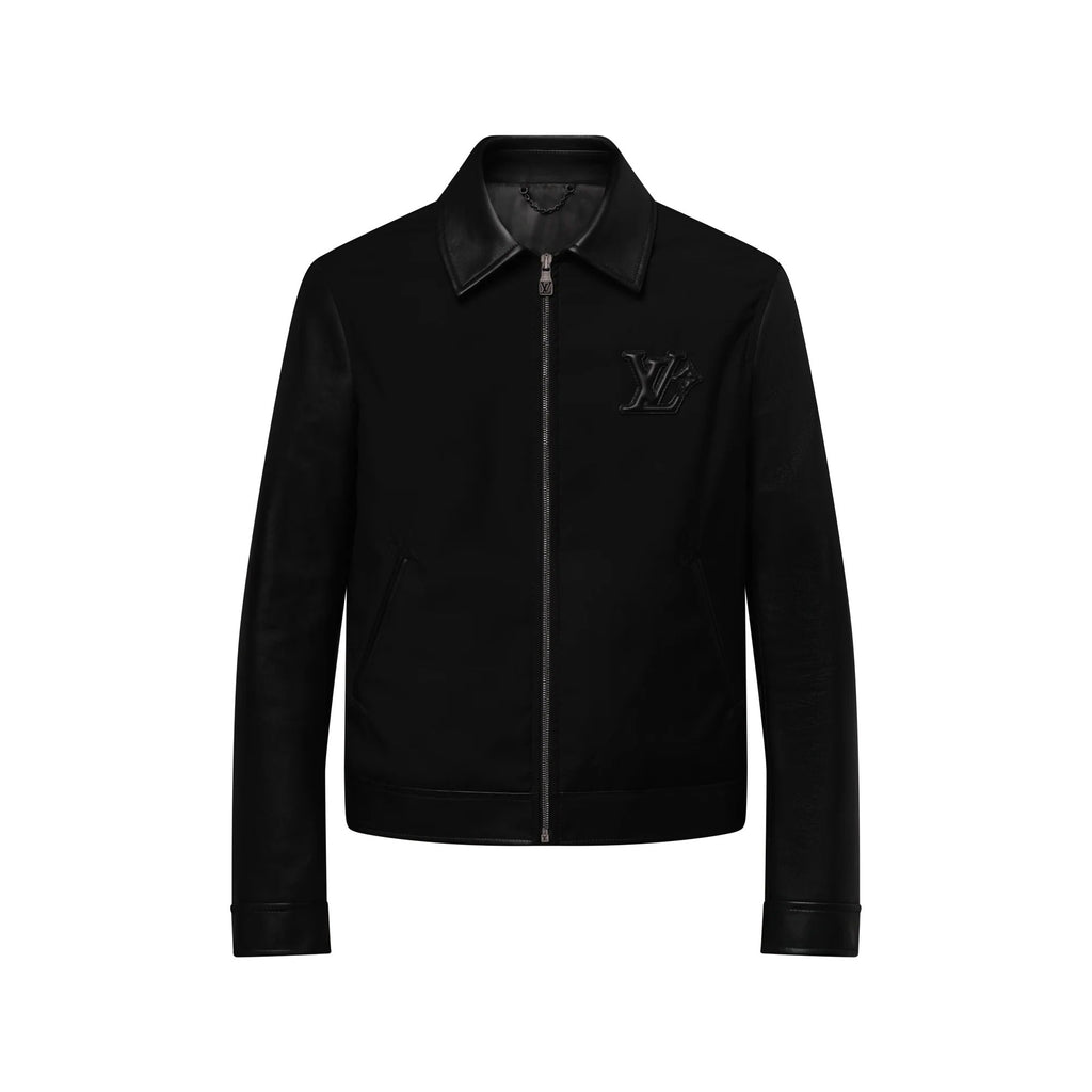 Leather Mix Blouson