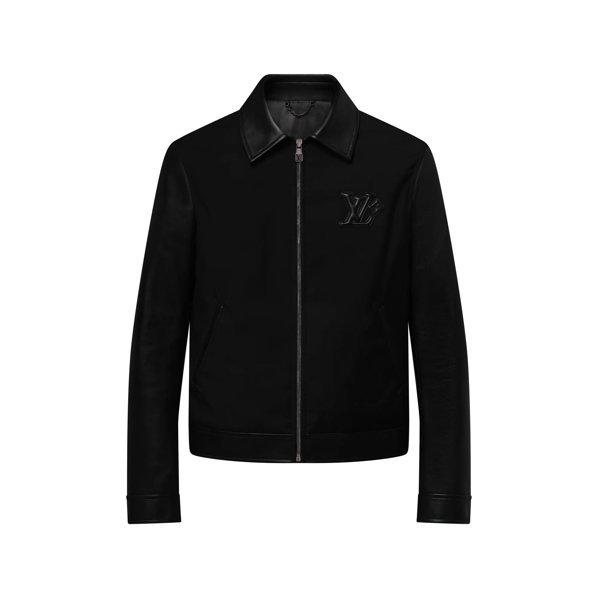 Leather Mix Blouson