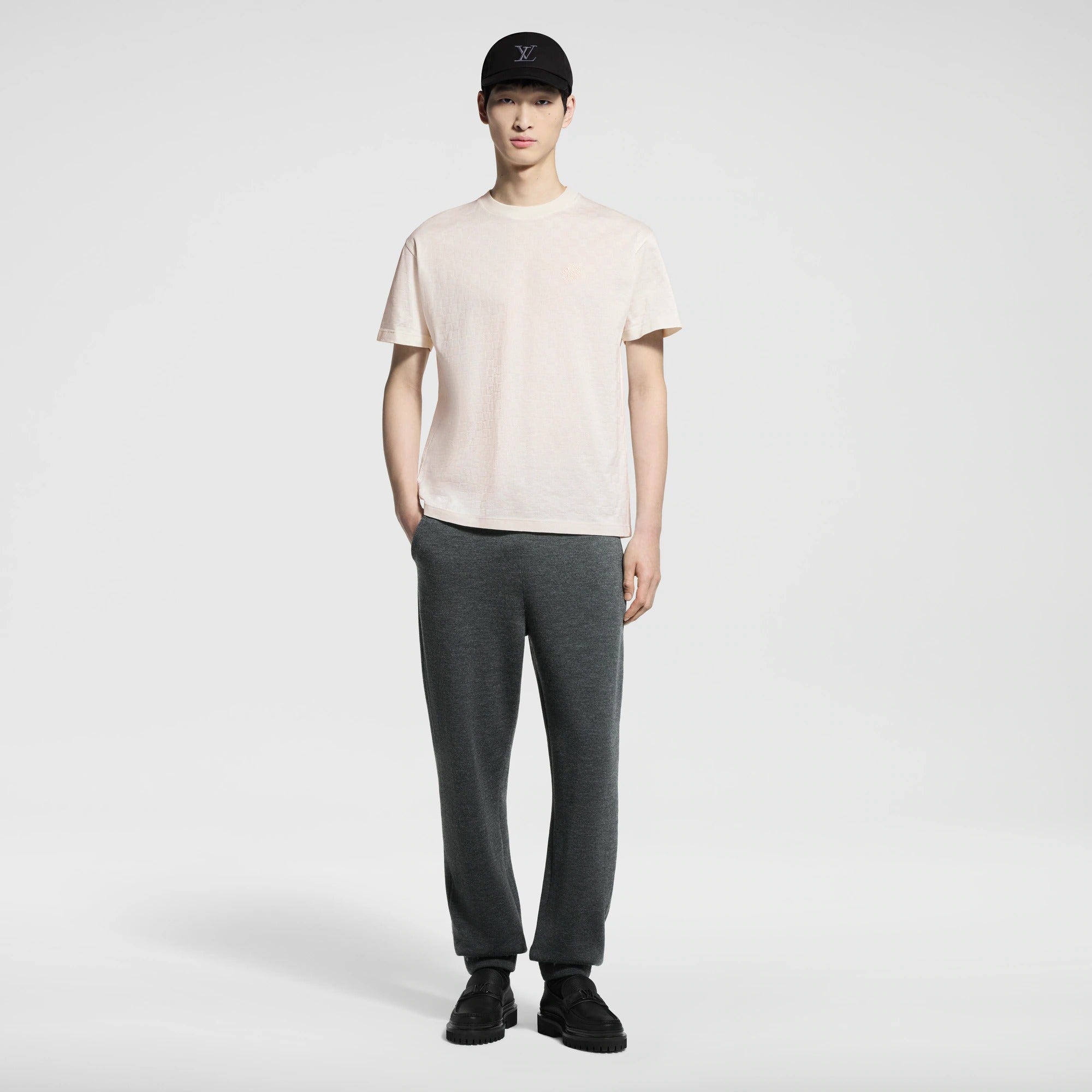 Damier Cotton Pique T-Shirt