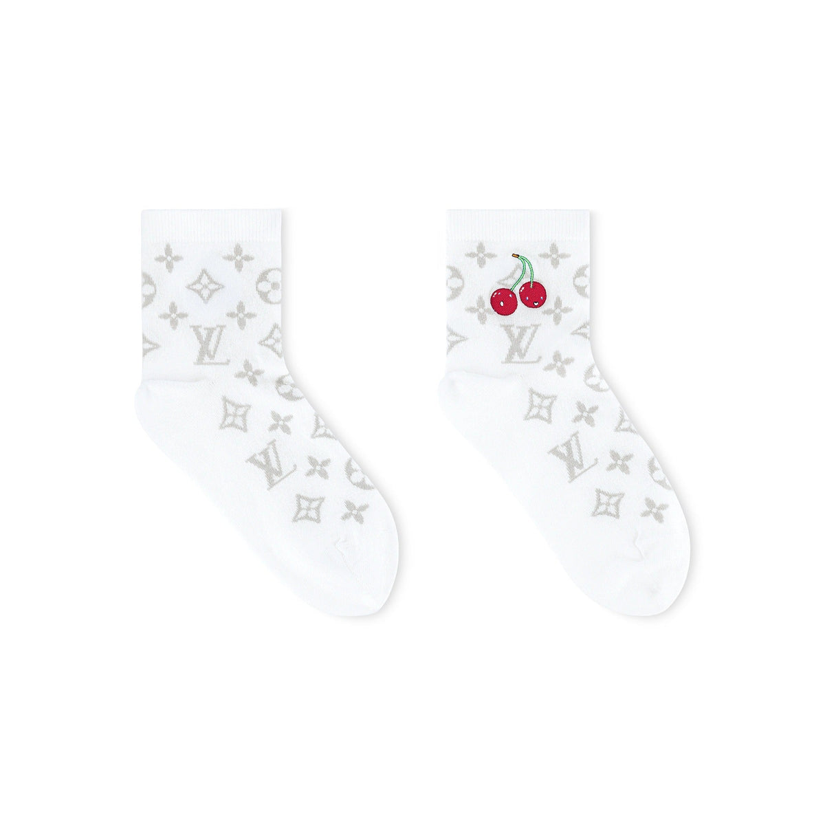 LV x TM Monogram Cerise Socks