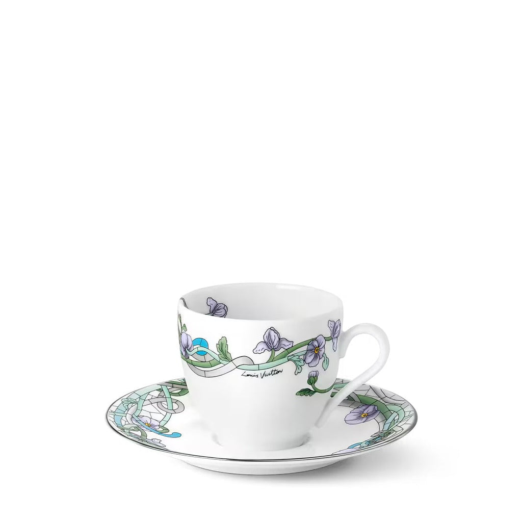 Asnieres Set Of 2 Coffee Cups And Saucers