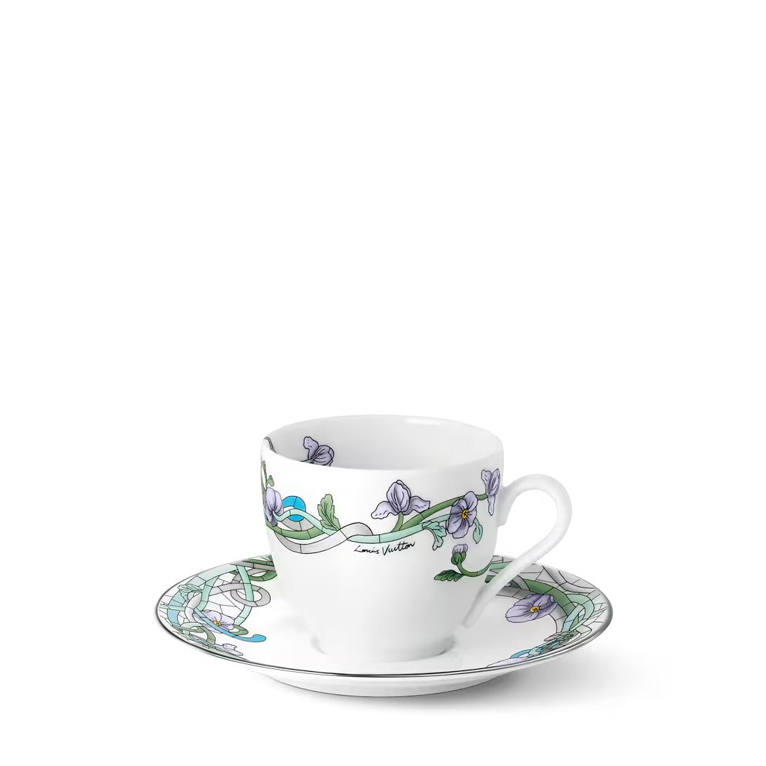 Asnieres Set Of 2 Coffee Cups And Saucers