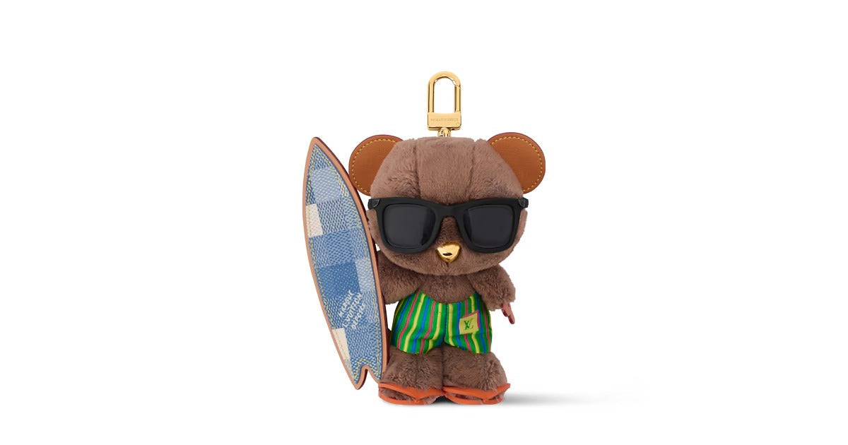 LV Louis Bear Surf Bag Charm