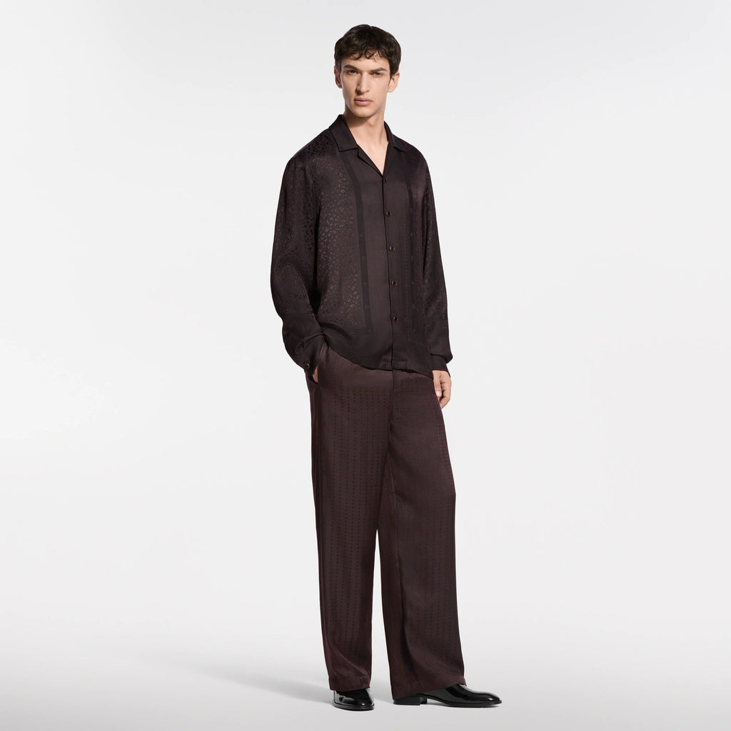 Scarf Silk Pajama Shirt