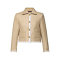 Woven-Effect Tweed Tailored Jacket