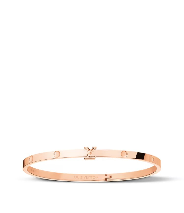 Empreinte Small Bangle, Pink Gold