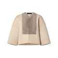 Mink Insert Cape Jacket