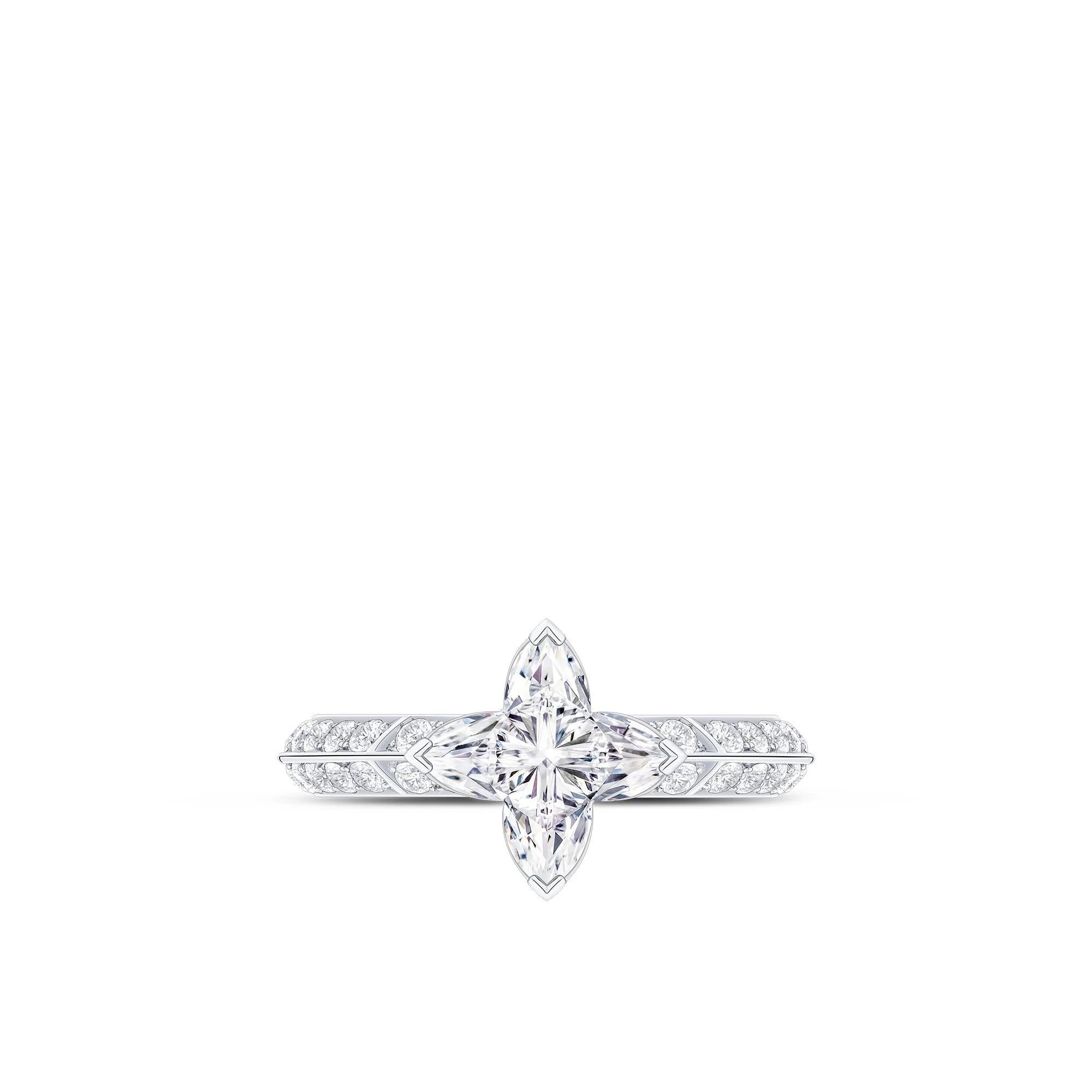 LV Diamonds Pavé Solitaire, LV Monogram Star cut