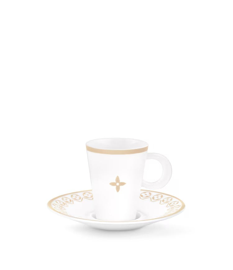 Set Of 2 Coffee Cups And Saucers