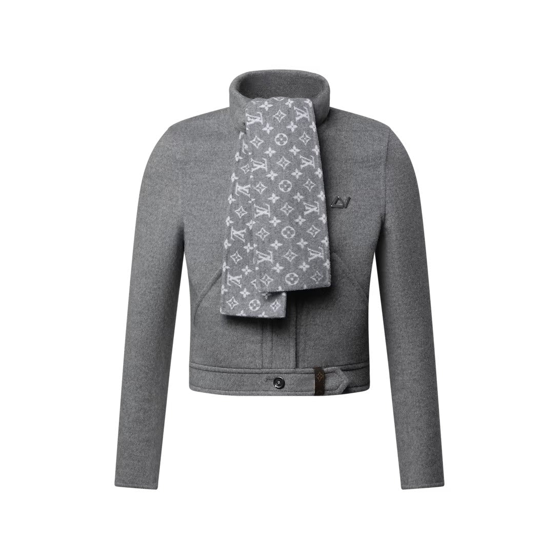 Scarf Collar Jacket