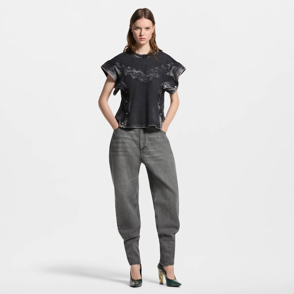 Denim Patchwork T-Shirt