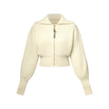 Cropped Rib-Knit Jacket