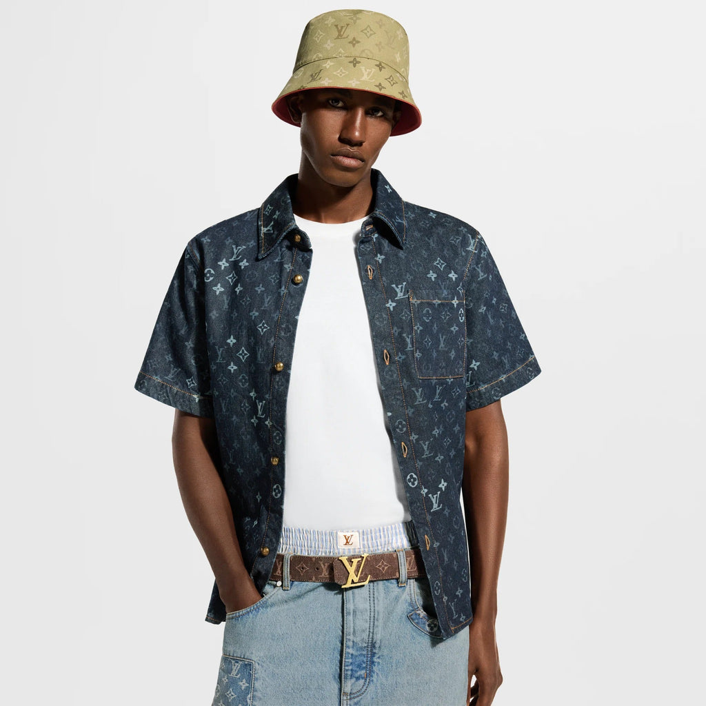 LV Initiales Monogram Denim 40mm Belt