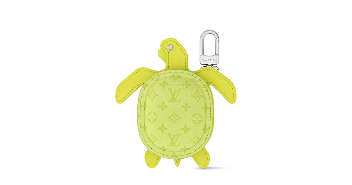 LV Turtle Pouch Bag Charm
