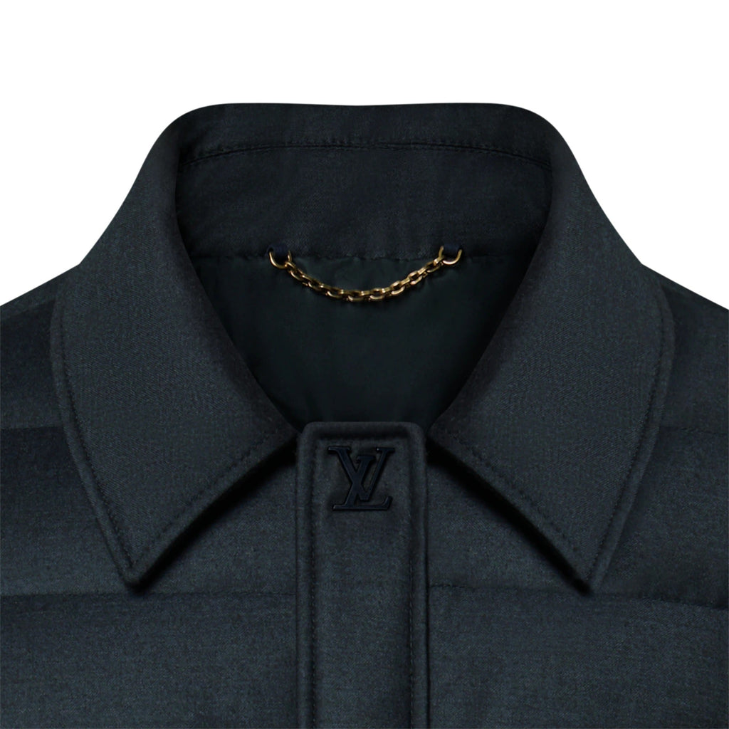 Wool-Silk Blend Light Down Blouson