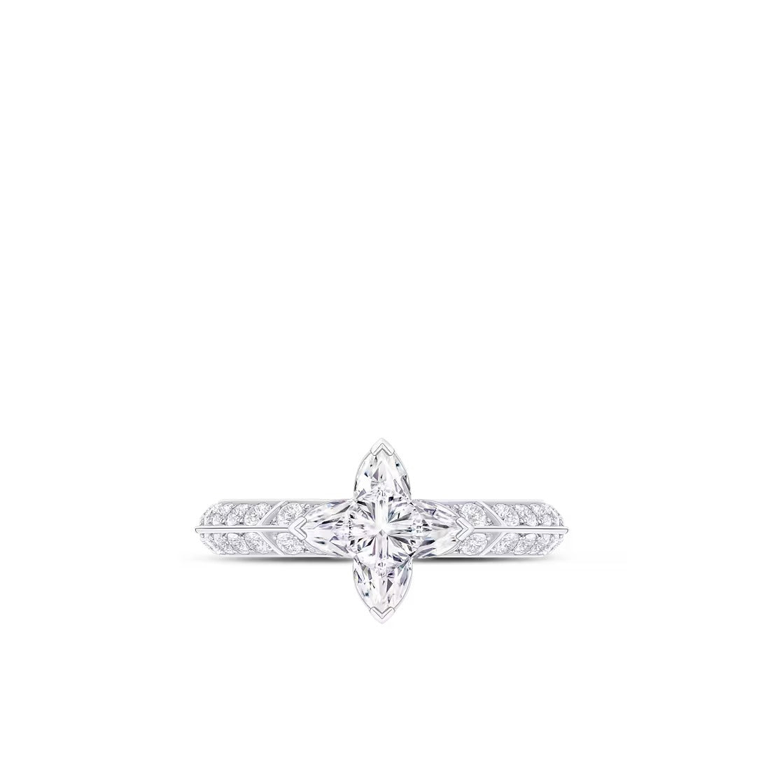 LV Diamonds Pavé Solitaire, LV Monogram Star cut
